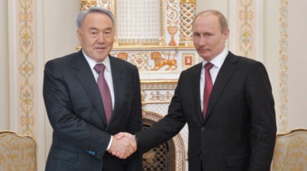 Н.Назарбаев пен В.Путин фото Тengrinews.kz