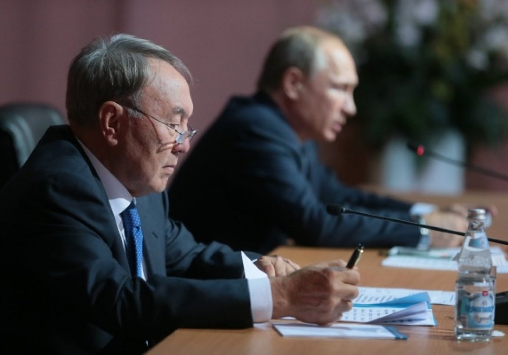 Владимир Путин мен Нұрсұлтан Назарбаев. © РИА Новости