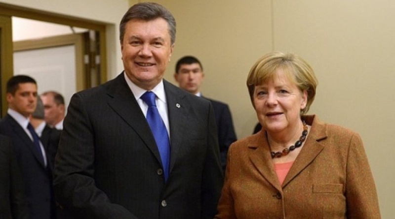 Виктор Янукович и Ангела Меркель. Фотосурет lb.ua сайтынан алынды