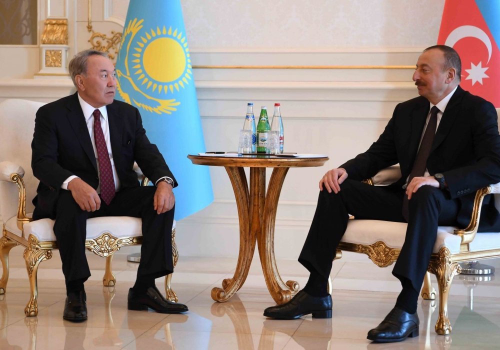 Нұрсұлтан Назарбаев пен Ильхам Алиев. © akorda.kz