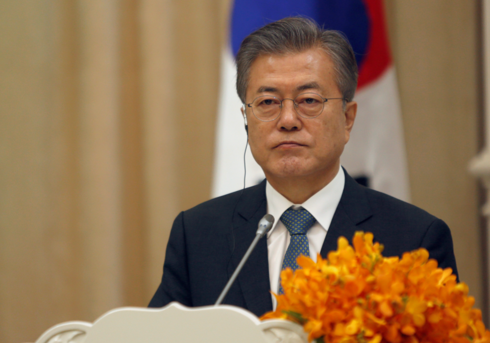 Оңтүстік Корея президенті Мун Чжэ Ин. © REUTERS 
