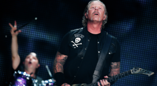 Metallica вокалисі Джеймс Хэтфилд "Лужникидегі" концертте. © РИА Новости