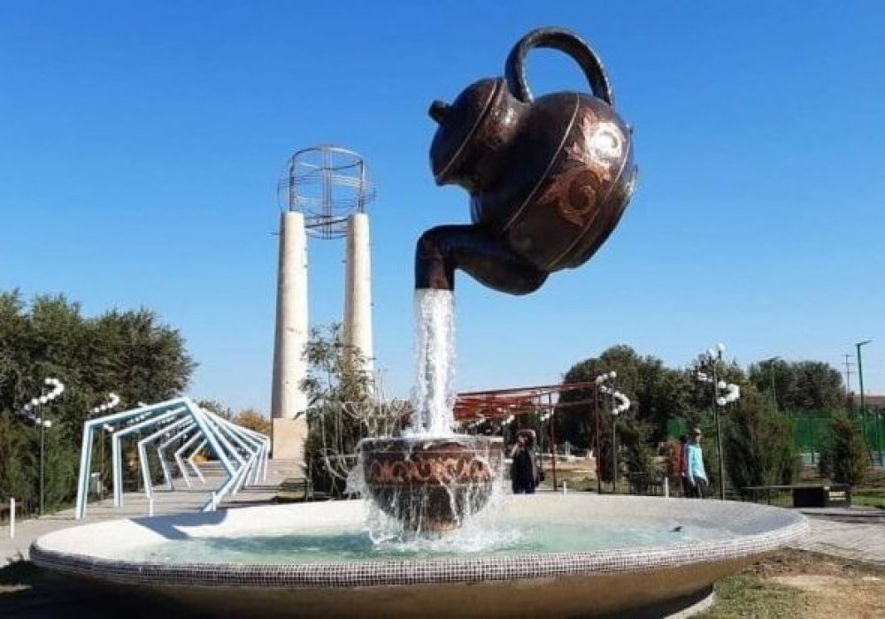 Түркістанда ерекше фонтан ашылды