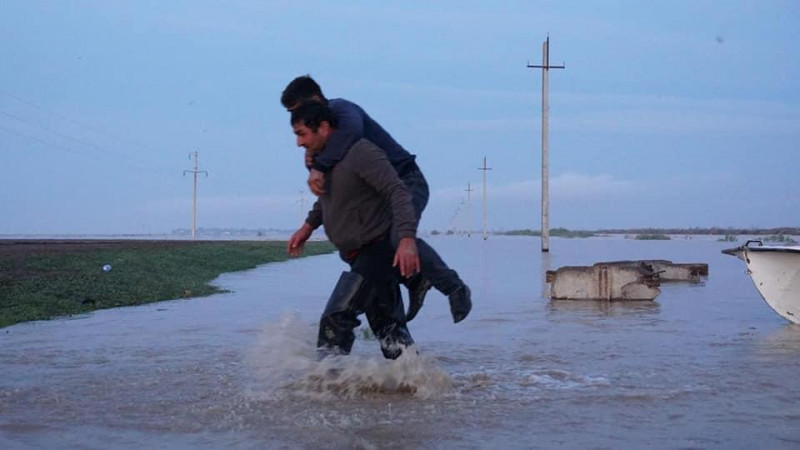 Түркістан облысындағы су тасқыны. Сурет: ІІМ ТЖК баспасөз қызметі