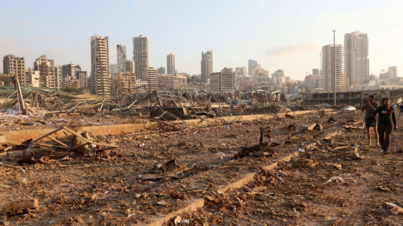 Бейрут. Жарылыстан кейінгі көрініс