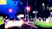"Полицейді қағып кеткен". Алматылық жүргізушіні ұстау сәті видеоға түсіп қалды