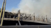 Астанада құрылыс алаңында өрт шықты: Мәңгілік Ел даңғылындағы қазіргі жағдай қандай?