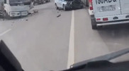 Қарағанды ​​маңында ірі жол апаты болып, полиция көлігі зақымданды