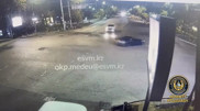 Алматының орталығында дрифт жасаған BMW жүргізушісі видеоға түсіп қалды