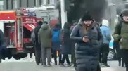 Астанада жол ортасында жеңіл көлік өртеніп кетті