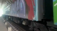 Астанада LRT вагондарындағы граффити өшірілді